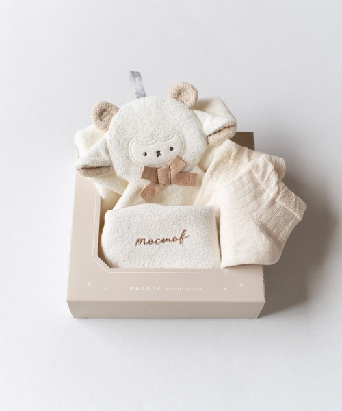 ONLINE限定カラーあり】【BABY】パウダーベアポンチョ（ベビーギフト