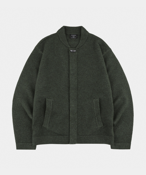 LETTERCOMO（レテルコモ）の「シグニチャーヒドンウールニットジャケットカーキ（その他アウター・レディース・カーキ・LARGE/MEDIUM）」の4枚目の写真