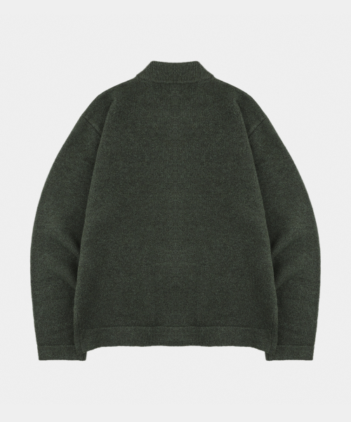 LETTERCOMO（レテルコモ）の「シグニチャーヒドンウールニットジャケットカーキ（その他アウター・レディース・カーキ・LARGE/MEDIUM）」の3枚目の写真