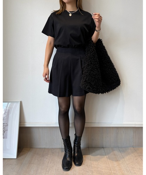 SETiA(セチア)の「イージーショートパンツ(スラックス・レディース・チャコールグレー/ブラック/ライトベージュ・SMALL/MEDIUM)」の10枚目の写真