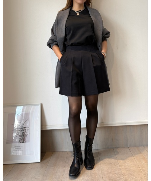 SETiA(セチア)の「イージーショートパンツ(スラックス・レディース・チャコールグレー/ブラック/ライトベージュ・SMALL/MEDIUM)」の11枚目の写真