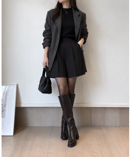 SETiA(セチア)の「イージーショートパンツ(スラックス・レディース・チャコールグレー/ブラック/ライトベージュ・SMALL/MEDIUM)」の20枚目の写真
