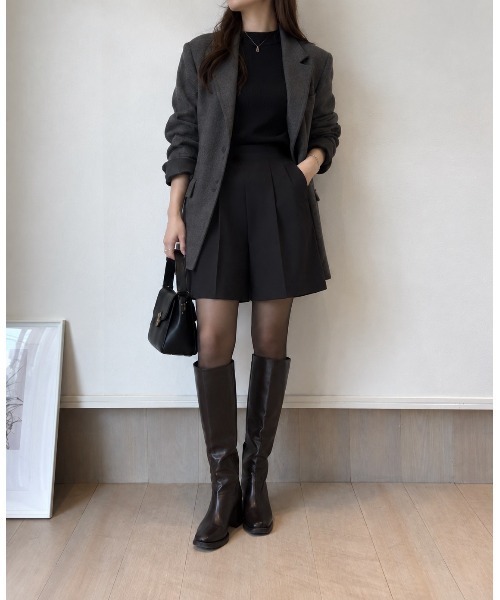 SETiA(セチア)の「イージーショートパンツ(スラックス・レディース・チャコールグレー/ブラック/ライトベージュ・SMALL/MEDIUM)」の21枚目の写真