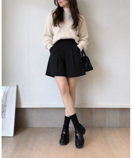 SETiA(セチア)の「イージーショートパンツ(スラックス・レディース・チャコールグレー/ブラック/ライトベージュ・SMALL/MEDIUM)」の16枚目の写真