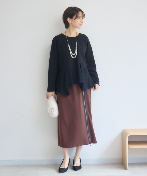 KATHARINE ROSS（キャサリンロス）の「ビショップクイーンembプルオーバー（Tシャツ/カットソー・レディース・ブラック/アイボリー・FREE）」の3枚目の写真