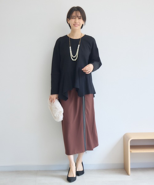 KATHARINE ROSS（キャサリンロス）の「ビショップクイーンembプルオーバー（Tシャツ/カットソー・レディース・ブラック/アイボリー・FREE）」の4枚目の写真