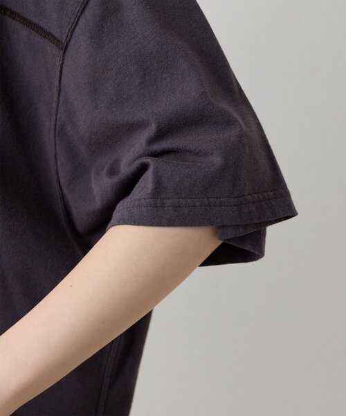 Whim Gazette（ウィムガゼット）の「【KATHARINE HAMNETT】スローガンフットボールTシャツ（Tシャツ/カットソー・レディース・パープル/ピンクベージュ・FREE）」の9枚目の写真