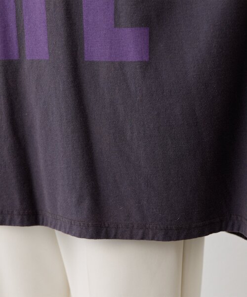 Whim Gazette（ウィムガゼット）の「【KATHARINE HAMNETT】スローガンフットボールTシャツ（Tシャツ/カットソー・レディース・パープル/ピンクベージュ・FREE）」の10枚目の写真