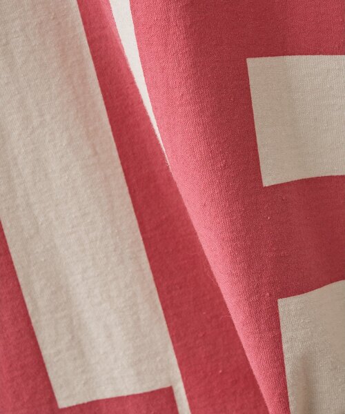 Whim Gazette（ウィムガゼット）の「【KATHARINE HAMNETT】スローガンフットボールTシャツ（Tシャツ/カットソー・レディース・パープル/ピンクベージュ・FREE）」の12枚目の写真
