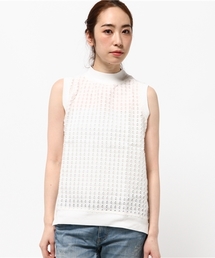 LBC | コットンポリミニ裏毛レースベスト(ベスト)