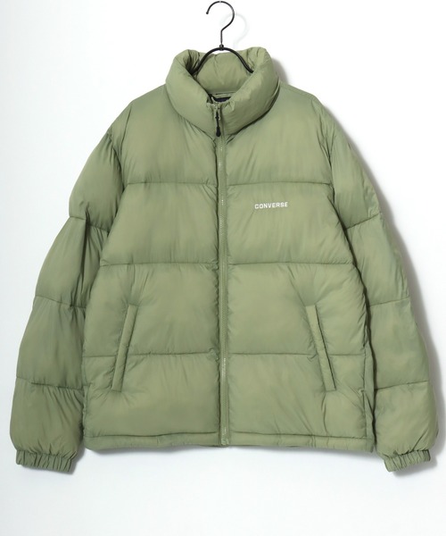 CONVERSE(コンバース)の「CONVERSE/コンバース Lightweight Puffer Jacket/軽量 撥水 吸湿発熱 オーバーサイズ 中綿 パファージャケット/エコダウンジャケット/レディース メンズ(ダウンジャケット/コート・メンズ・ブラウン/ブラック/グレイッシュブルー/セージグリーン・M/L/LL)」の9枚目の写真