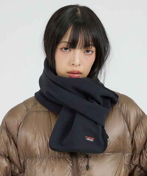 NANGA(ナンガ)の「【NANGA / ナンガ】フリースマフラー / AIR WARM FLEECE MUFFLER / N2630-3E078A(マフラー・メンズ・ブルー/ブラック・フリー)」の1枚目の写真