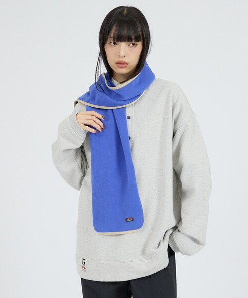 NANGA(ナンガ)の「【NANGA / ナンガ】フリースマフラー / AIR WARM FLEECE MUFFLER / N2630-3E078A(マフラー・メンズ・ブルー/ブラック・フリー)」の17枚目の写真