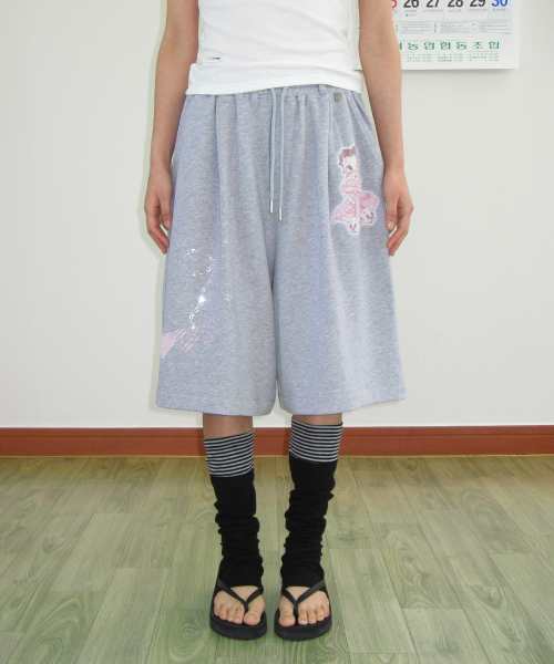 RONRON(ロンロン)の「BETTY BOOP DREAMY RIBBON SWEAT BERMUDA PANTS GREY(その他パンツ・レディース・その他・FREE)」の1枚目の写真