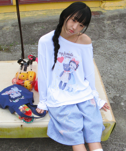 RONRON(ロンロン)の「BETTY BOOP DREAMY RIBBON SWEAT BERMUDA PANTS GREY(その他パンツ・レディース・その他・FREE)」の5枚目の写真