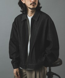 Denim Zip Up Blouson