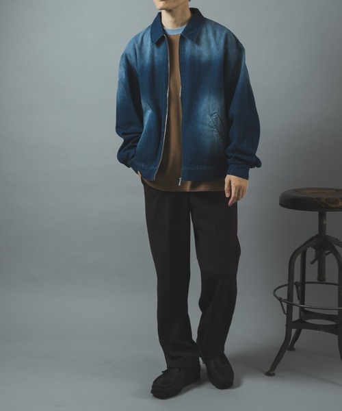 ITEMS URBANRESEARCH(アイテムズ アーバンリサーチ)の「Denim Zip Up Blouson(ブルゾン・メンズ・ネイビー/ブルー系その他/ブラック・LARGE/MEDIUM)」の12枚目の写真