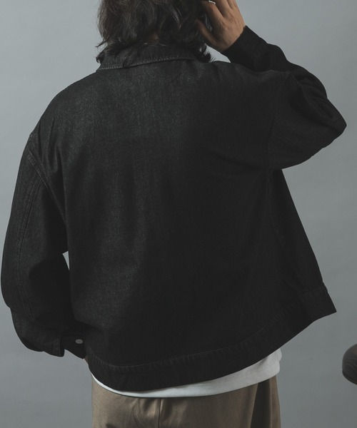 ITEMS URBANRESEARCH(アイテムズ アーバンリサーチ)の「Denim Zip Up Blouson(ブルゾン・メンズ・ネイビー/ブルー系その他/ブラック・LARGE/MEDIUM)」の21枚目の写真