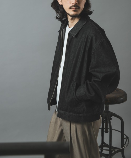 ITEMS URBANRESEARCH(アイテムズ アーバンリサーチ)の「Denim Zip Up Blouson(ブルゾン・メンズ・ネイビー/ブルー系その他/ブラック・LARGE/MEDIUM)」の20枚目の写真