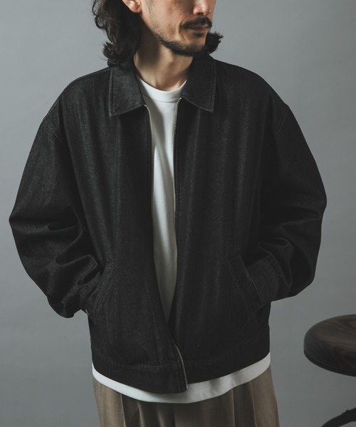 ITEMS URBANRESEARCH(アイテムズ アーバンリサーチ)の「Denim Zip Up Blouson(ブルゾン・メンズ・ネイビー/ブルー系その他/ブラック・LARGE/MEDIUM)」の18枚目の写真
