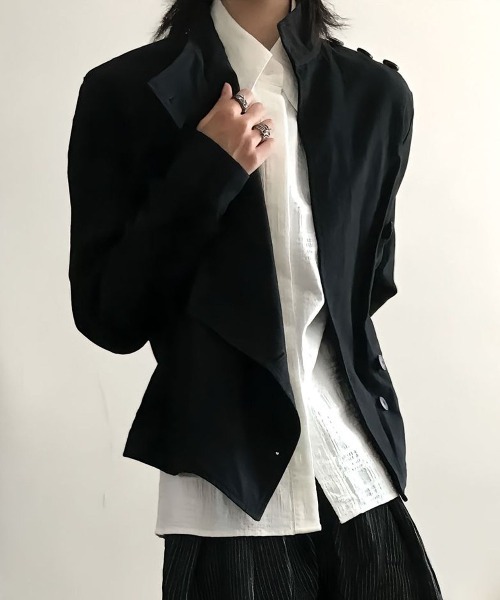 DOUBLE STEAL（ダブルスティール）の「DSモードスタンドカラージャケット（その他アウター・メンズ・ブラック・X-LARGE/LARGE/MEDIUM）」の3枚目の写真