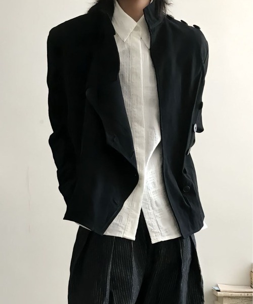 DOUBLE STEAL（ダブルスティール）の「DSモードスタンドカラージャケット（その他アウター・メンズ・ブラック・X-LARGE/LARGE/MEDIUM）」の2枚目の写真