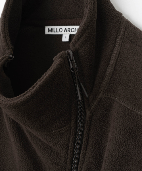 Millo Archive（ミロ アーカイブ）の「コントゥアパネルボアジャケット [ディープブラウン]（その他アウター・レディース・その他・MEDIUM）」の3枚目の写真