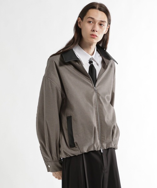 HARE(ハレ)の「【合成皮革】エリレザーコクーンブルゾン(HARE)(ブルゾン・メンズ・グレー系その他/ブラック/ベージュ系その他・FREE)」の21枚目の写真