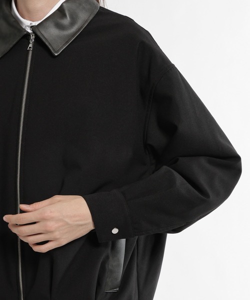 HARE(ハレ)の「【合成皮革】エリレザーコクーンブルゾン(HARE)(ブルゾン・メンズ・グレー系その他/ブラック/ベージュ系その他・FREE)」の16枚目の写真