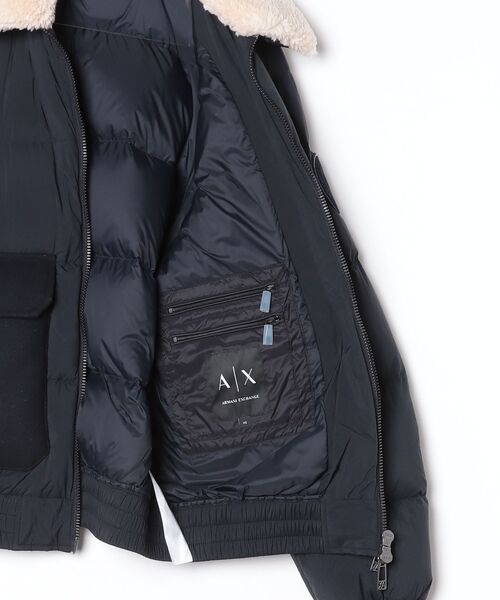 ARMANI EXCHANGE（アルマーニエクスチェンジ）の「【A|X アルマーニ エクスチェンジ】デタッチャブル ボアカラー ダウンジャケット（ダウンジャケット/コート・メンズ・ダークネイビー・SMALL/MEDIUM/LARGE/X-LARGE/X-SMALL）」の6枚目の写真