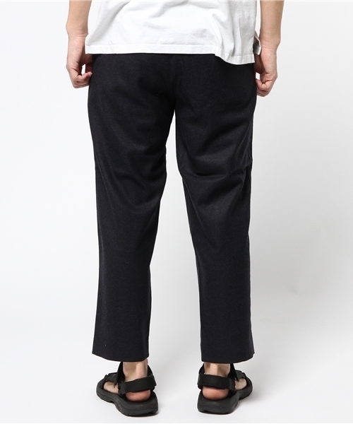 WRAPINKNOT（ラッピンノット）の「SUPER100's ウール ワイド パンツ（スラックス・メンズ・ブラック/ネイビー/グレー・2/3）」の5枚目の写真