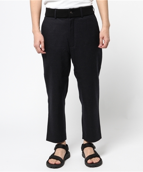 WRAPINKNOT（ラッピンノット）の「SUPER100's ウール ワイド パンツ（スラックス・メンズ・ブラック/ネイビー/グレー・2/3）」の6枚目の写真