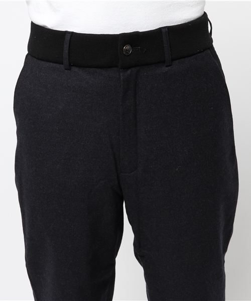 WRAPINKNOT（ラッピンノット）の「SUPER100's ウール ワイド パンツ（スラックス・メンズ・ブラック/ネイビー/グレー・2/3）」の7枚目の写真