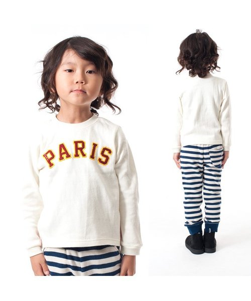 apres les cours（アプレレクール）の「PARIS長袖Ｔシャツ（Tシャツ/カットソー・キッズ・キナリ/グレー・140/100/120/110/130/80/90）」の5枚目の写真