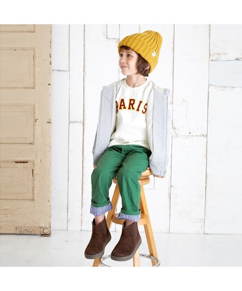 apres les cours（アプレレクール）の「PARIS長袖Ｔシャツ（Tシャツ/カットソー・キッズ・キナリ/グレー・140/100/120/110/130/80/90）」の6枚目の写真