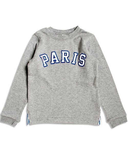 apres les cours（アプレレクール）の「PARIS長袖Ｔシャツ（Tシャツ/カットソー・キッズ・キナリ/グレー・140/100/120/110/130/80/90）」の9枚目の写真