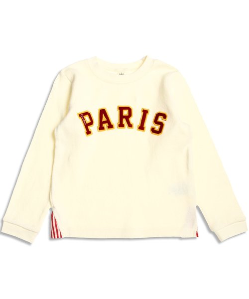 apres les cours（アプレレクール）の「PARIS長袖Ｔシャツ（Tシャツ/カットソー・キッズ・キナリ/グレー・140/100/120/110/130/80/90）」の10枚目の写真