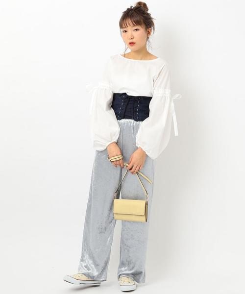 Another Edition（アナザーエディション）の「コルセットベルト ◆（ベルト・レディース・ナチュラル/ネイビー/オフホワイト/ダークグリーン/ブラウン・FREE）」の10枚目の写真