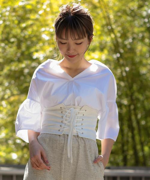 Another Edition（アナザーエディション）の「コルセットベルト ◆（ベルト・レディース・ナチュラル/ネイビー/オフホワイト/ダークグリーン/ブラウン・FREE）」の13枚目の写真