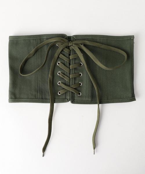 Another Edition（アナザーエディション）の「コルセットベルト ◆（ベルト・レディース・ナチュラル/ネイビー/オフホワイト/ダークグリーン/ブラウン・FREE）」の16枚目の写真