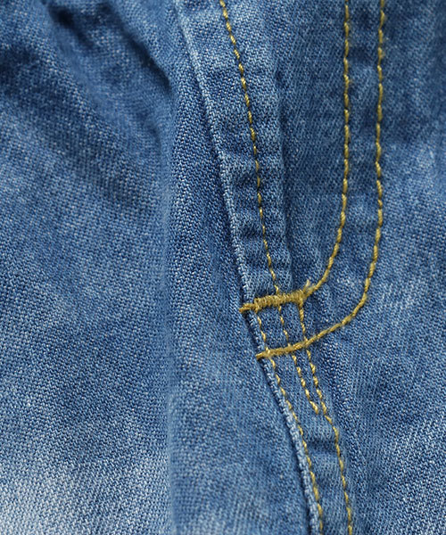 RODEO CROWNS WIDE BOWL（ロデオクラウンズワイドボウル）の「フリンジ デニム スカート（デニムスカート・キッズ・ブルー・MEDIUM/SMALL/X-SMALL/LARGE）」の7枚目の写真