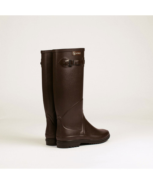 AIGLE（エーグル）の「『LEE 1月号掲載』シャンタベル ラバーブーツ（レインシューズ・レディース・ブルー/ブラウン/グリーン/ブラック・37/38/39/35/36/40/41）」の12枚目の写真