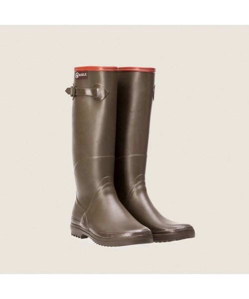 AIGLE（エーグル）の「『LEE 1月号掲載』シャンタベル ラバーブーツ（レインシューズ・レディース・ブルー/ブラウン/グリーン/ブラック・37/38/39/35/36/40/41）」の9枚目の写真