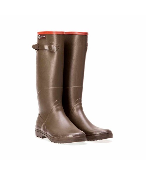 AIGLE（エーグル）の「『LEE 1月号掲載』シャンタベル ラバーブーツ（レインシューズ・レディース・ブルー/ブラウン/グリーン/ブラック・37/38/39/35/36/40/41）」の6枚目の写真