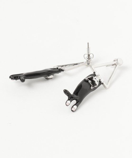 Ne-net（ネネット）の「S ねるねこアクセサリー（ネックレス・レディース・ダークブラウン/ブラック・フリー）」の3枚目の写真