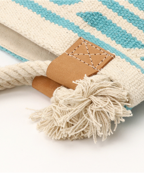 Lilas Campbell（リラキャンベル）の「エスニック柄ショルダーバッグ（ショルダーバッグ・レディース・ホワイト/サックスブルー・ONE SIZE）」の5枚目の写真