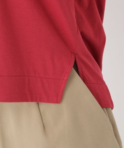 Andemiu（アンデミュウ）の「【取り外し可能なアクセ付き!】アクセツキリョウＶ／Ｎカット765571（Tシャツ/カットソー・レディース・カーキ/オフホワイト/ライトグレー/レッド・FREE）」の15枚目の写真