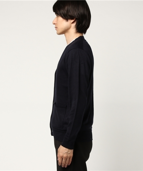 WEGO（ウィゴー）の「WEGO/カラーVネックカーディガン（カーディガン/ボレロ・メンズ・ネイビー/ダークグリーン/ブラック/ワイン・LARGE/MEDIUM/SMALL）」の12枚目の写真