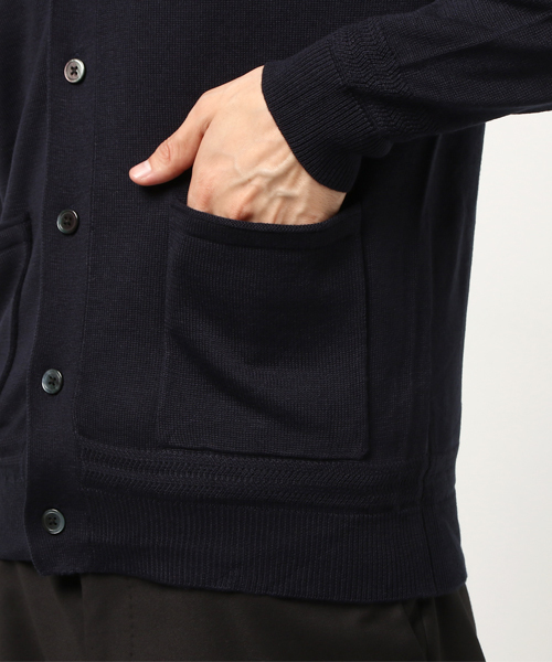 WEGO（ウィゴー）の「WEGO/カラーVネックカーディガン（カーディガン/ボレロ・メンズ・ネイビー/ダークグリーン/ブラック/ワイン・LARGE/MEDIUM/SMALL）」の11枚目の写真