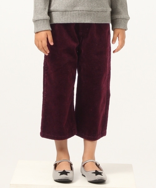 GLOBAL WORK（グローバルワーク）の「【キッズ】コーデュロイワイドパンツ/765111（その他パンツ・キッズ・ベージュ/ワインレッド/ネイビー・SMALL/MEDIUM/LARGE/X-LARGE/XX-LARGE）」の3枚目の写真